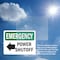 Signmission Power Shutoff (Left Arrow) With Symbol, 10 in W x Rectangle, Vinyl Decal OS-2PACK-EM-D-710-L-10408 - alternate 4